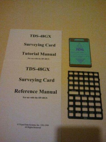 TDS Survey GX Card + Manuals Overlay for HP 48GX Calculator