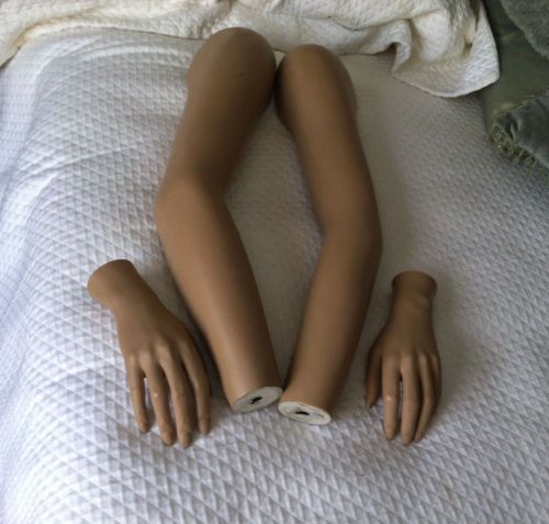 7 1/2&#034; Mannequin Hands &amp; 21 1/2&#034; Arms  in Natural