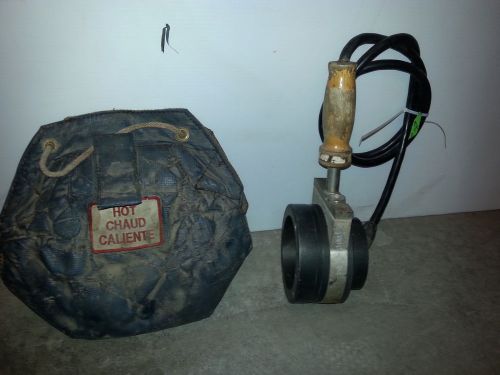 McElroy Pipe 4&#034; IPS Fusion  Plastic Welder Heating Iron  &amp; Bag  (Item #A079)