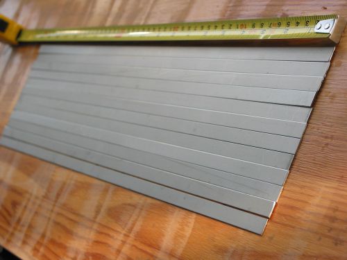 12 pcs lot of VT1-0 grade 2 soft titanium sheet plate 50 x 1.0 cm, 1.0 mm thick