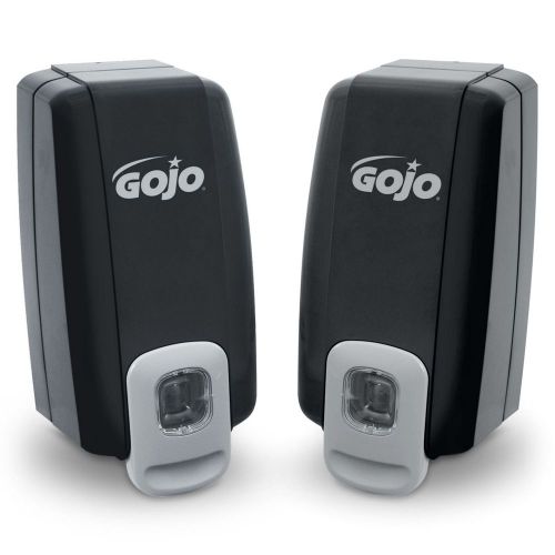 GOJO NXT Space Saver 2135 Soap / Sanitizer Dispensers 1000ml Set of 2 Black_2805