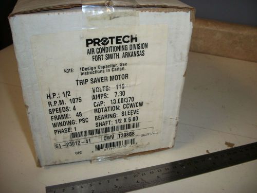 Rheem ruud protech parts 51-23012-41 1/2 hp 115 volt furnace blower motor for sale