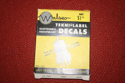 Walsco Tekni-Labels for Electronic Equipment
