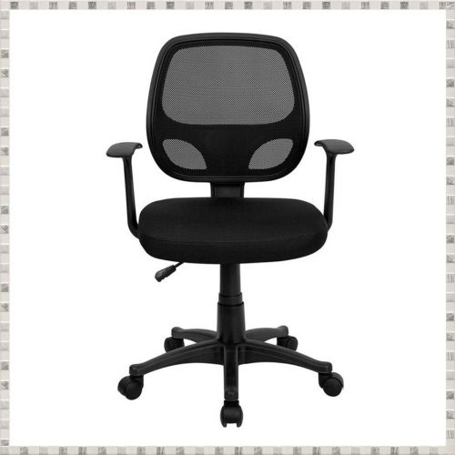 Flash furniture mid-back black mesh computer chair for sale