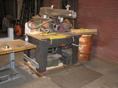 Industrial construction dewalt 3 hp 16” heavy duty radial arm saw for sale