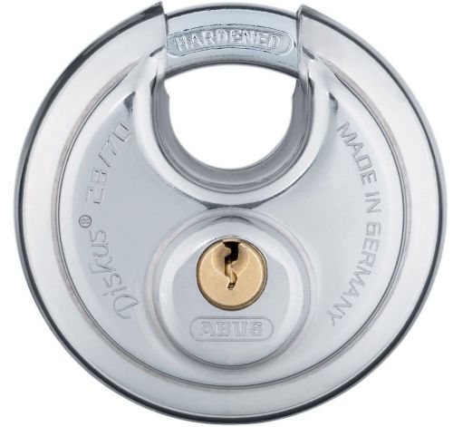 (3) abus 28/70  kd  diskus, stainless steel padlock for sale