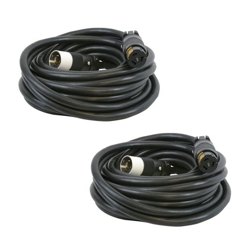 CEP 6400M 100-Feet 50 Amp 6/3-8/1 SOW Heavy Duty Temporary Power Cords, 2-Pack