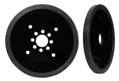 Pair of 5&#034; Diameter Precision Disk Wheels - Black (595740)