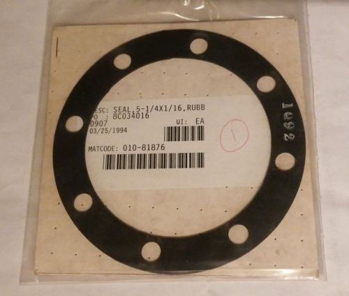 Black neoprene rubber flange ring gasket   1/4&#034;od x4.7/8&#034;  with 8 bolt holes for sale