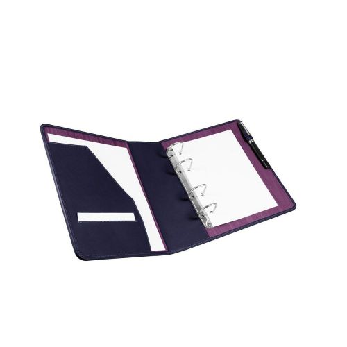 LUCRIN - A5 binder - Smooth Cow Leather - Purple