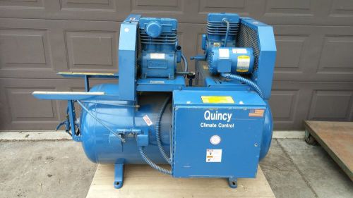 Quincy climate control dual pump air compressor for sale