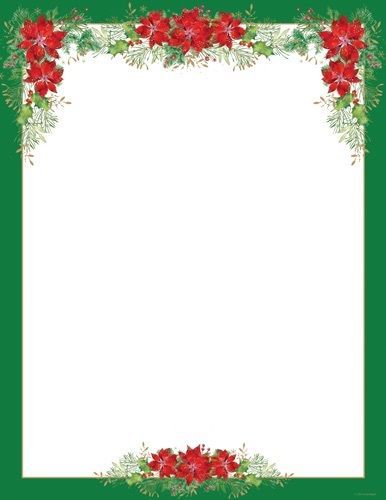 Great Papers Poinsettia Valance Letterhead