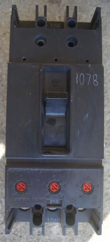 WESTINGHOUSE  3 POLE 200 AMP CIRCUIT BREAKER WITH TRIP