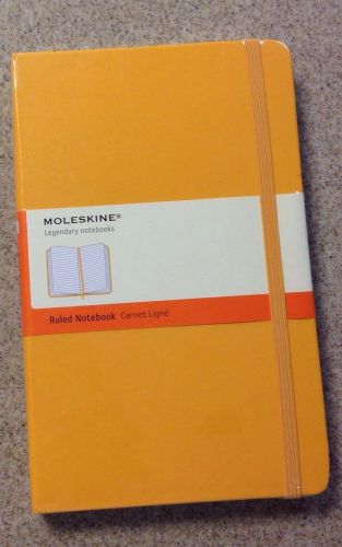 BRILLIANT Marigold  MOLESKINE legendary HARDBACK notebook SQUARED paper LARGE