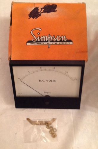 Simpson DC Voltmeter NOS
