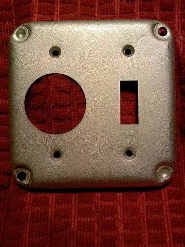 Steel City RS1 4&#034; Pre-galvanized steel square box surface cover recept switch