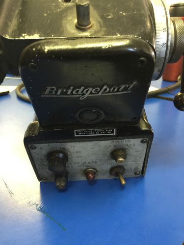 ORIGINAL BRIDGEPORT TABLE POWER FEED