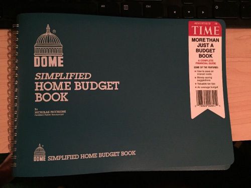Dome Simplified Home Budget Book - 840 - 7&#034; x 10&#034; - BLUE Cover