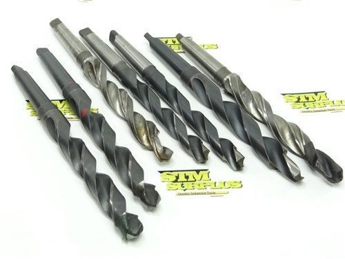 LOT OF 7 HSS 2MT STEP DRILLS 11/16&#034; TO 7/8&#034; LIBERTY CLE-FORGE SFK