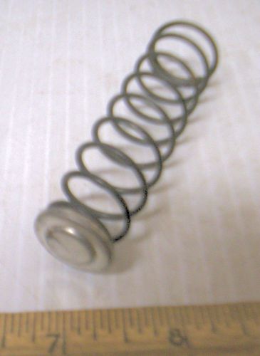 Steel helical compression spring with metal cap (nos) for sale