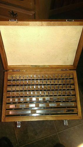 Fowler 53-670-080 Gage Block Set 81 piece  Machinist in section grade 0