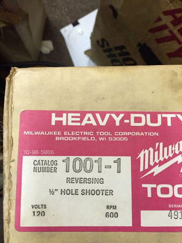 Milwaukee 1/2&#034; Reversing Hole Shooter 1001-1