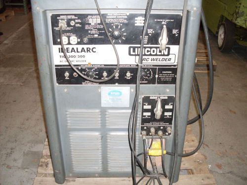 Lincoln 300/300 tig  arc welder w/ leads welds aluminum for sale