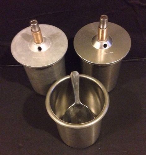 Lot Of 3, 2-WHIP MIX 7600/1200ML, S.S Complete 1-1200ML S.S. Container &amp; Scooper