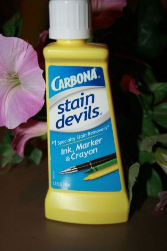 New carbona stain devils ink, marker &amp; crayon bottle 1.7 fl oz remover cleaner for sale