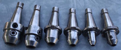 Vintage lot of 6 WELDON Milling Machine COLLETS 3/8 to 1 inch END MILL HOLDERS