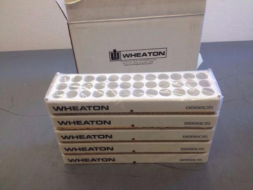 Wheaton 868805 vial tube holder rack, holds 36, pk 5 for sale
