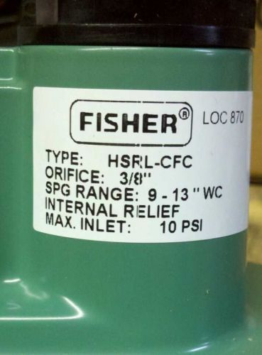 Fisher Second Stage Propane Regulator HSRL-CFC 1&#034; Pipe