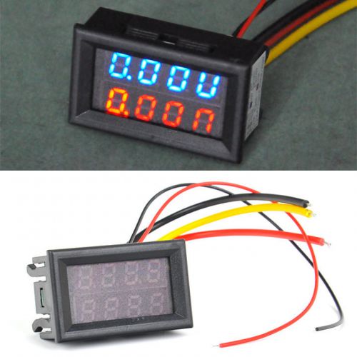 DC 0V-100V (10A) Dual LED Digital Voltmeter Ammeter Voltage AMP Power Meter