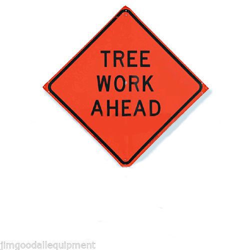 Tree Work Ahead Sign,Big 36”Mesh Sign,Easy Storage &amp; Transport