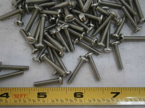 Machine Screws 6/32 x 3/4 Slotted Binding Head Stainless Steel Lot of 50 #1243