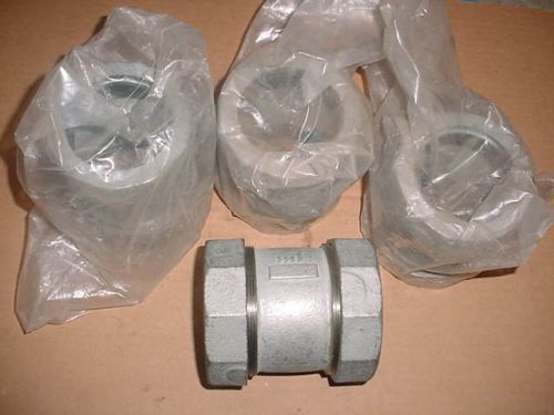 4 COUPLING 2 1/2&#034; PLUMBING STEEL PIPE FITTING COLD WATER NEW COUPLER   -