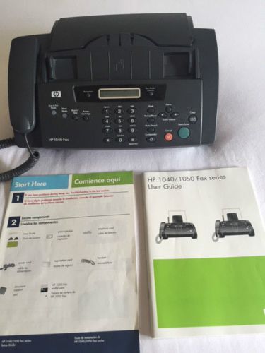 HP 1040 Inkjet Fax built-in Telephone Handset-Print /Copy&amp;Send Faxes+User Guide