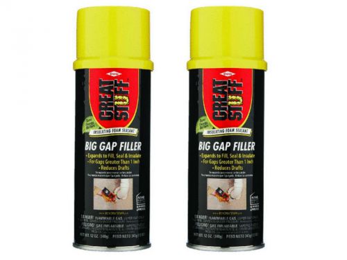 Great Stuff Big Gap Filler by Dow - Spray Foam Insulation - 12oz (2 Pack)