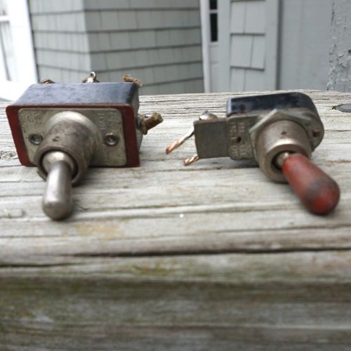 2 (3 way) Vintage Electrical Toggle switches