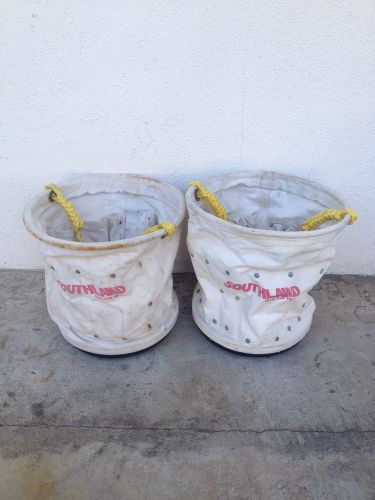 Southland tool bucket heavy canvas 2pc lot for sale