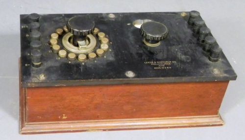 Electrical Tester Leeds &amp; Northrup Bakelite Wood Potentiometer