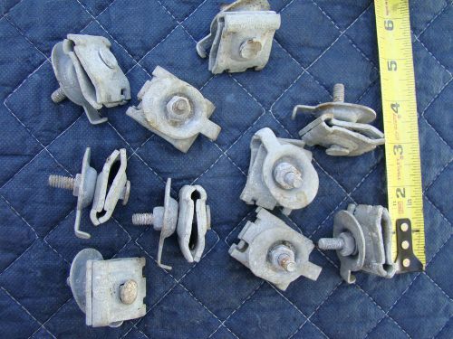 Sachs cable communications span clamps galvanized for 1/4&#034; drop cable lot of 10 for sale