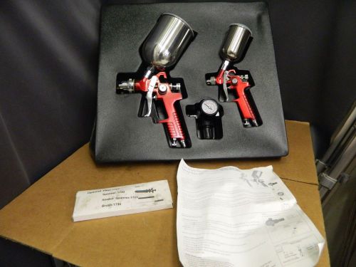 Tekz 3 pc Dual Set-Up HVLP Spray Gun Kit 19250  NEW!!