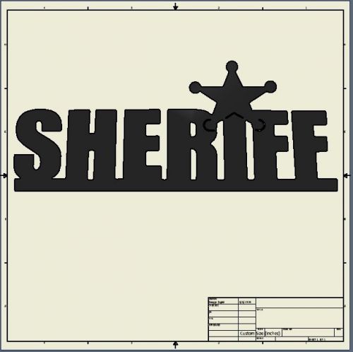Dxf File ( sheriff_star )