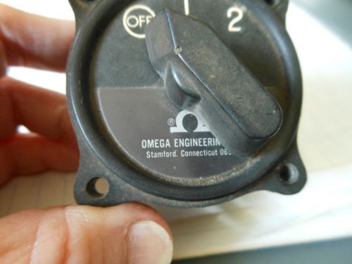 vintage Omega Engineering Inc. 2-way switch gauge Steampunk parts