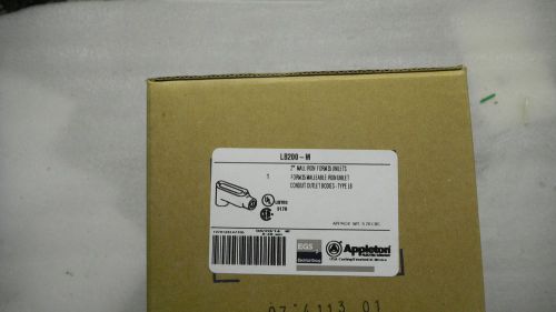 New- appleton lb200-m,  2&#034; mall iron form 35 mogul unilet lb200m cover &amp; gasket for sale