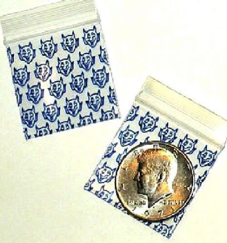 200 Blue Devils Baggies 1.5 x 1.5 in. mini ziplock bags 1515 Apple brand