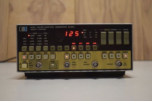 HP 8116A 50MHz Pulse/Function Generator w/. Opt. 001 HPIB/GPIB *TESTED/WORKING*