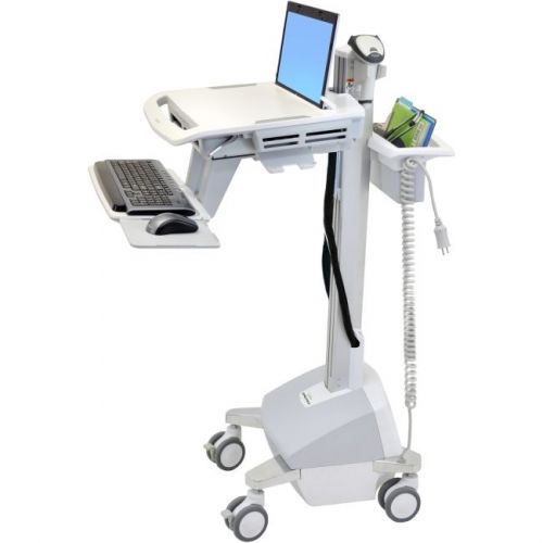 Ergotron StyleView EMR Laptop Cart, LiFe Powered - 20 lb Capacity - 4 Casters -
