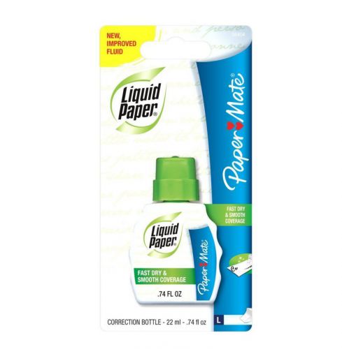 Paper Mate Liquid Paper Fast Dry Correction Fluid 0.74 oz (Pack of 7)